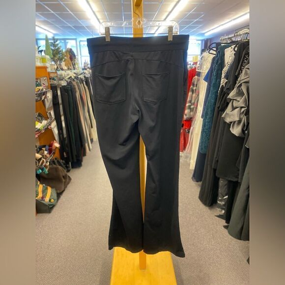Athleta Ladies Med Black Lounge pants wide Leg - Picture 3 of 3